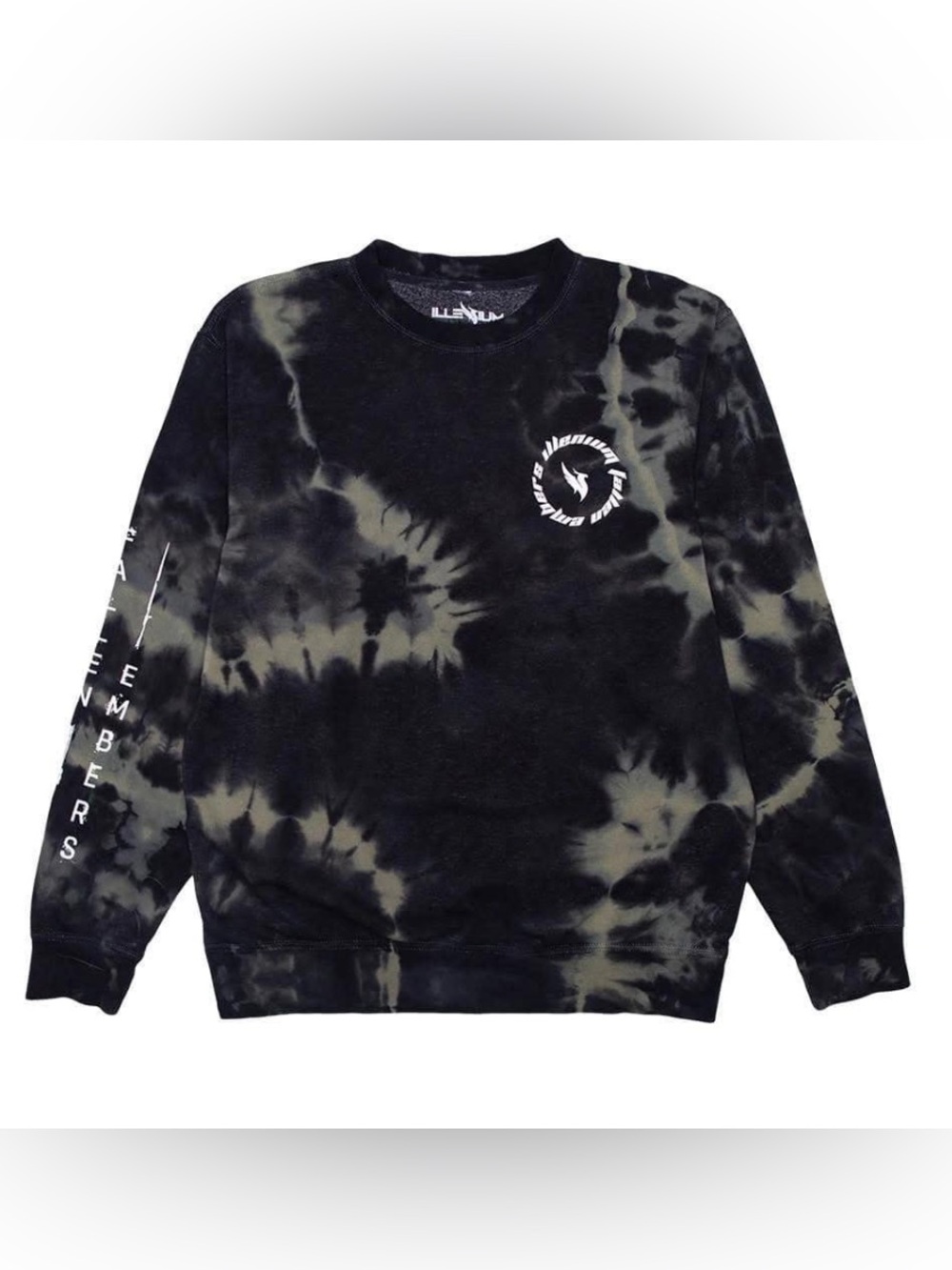 ILLENIUM Fallen Embers Tie Dye EDM Concert Crewneck Size Medium